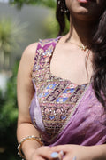 Purple saree